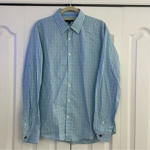 Jack Maverick Montauk Poplin Shirt - Color Green/Blue/White - Size L